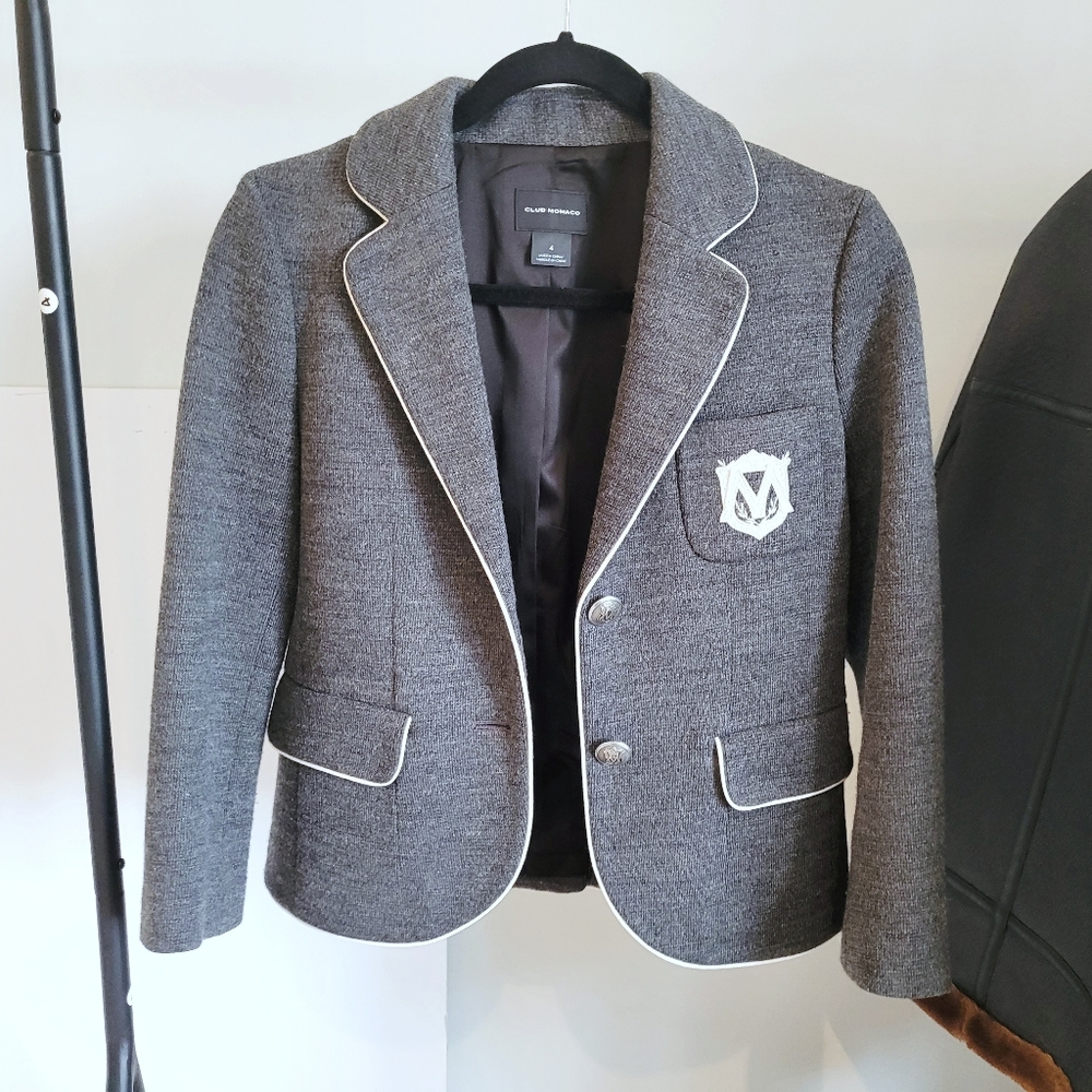 Iconic Club Monaco Heritage Crest Blazer